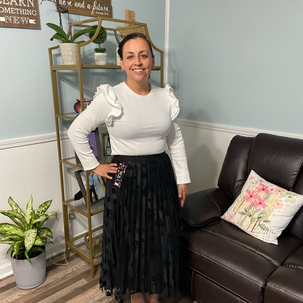 Black tulle skirt
